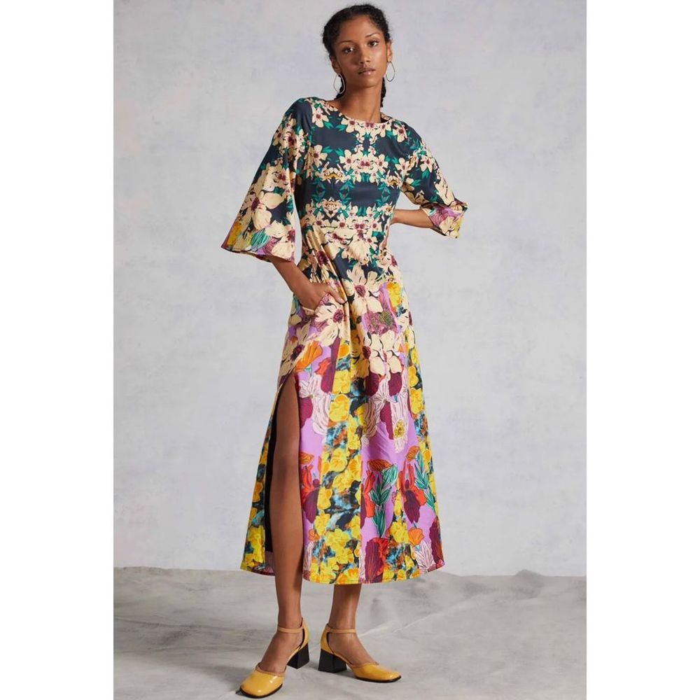 New Anthropologie Floral Maxi Dressby Roopa Pemmaraju sz XL